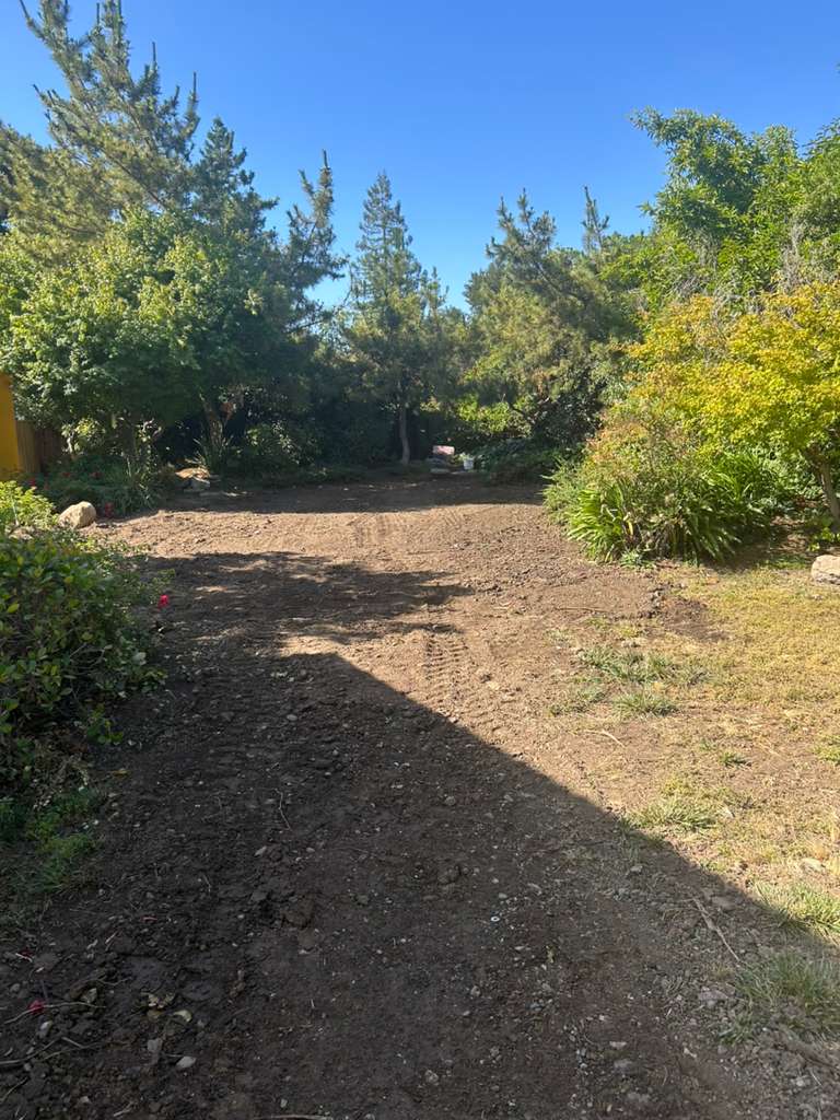 Graded Lot with Equipment Tracks