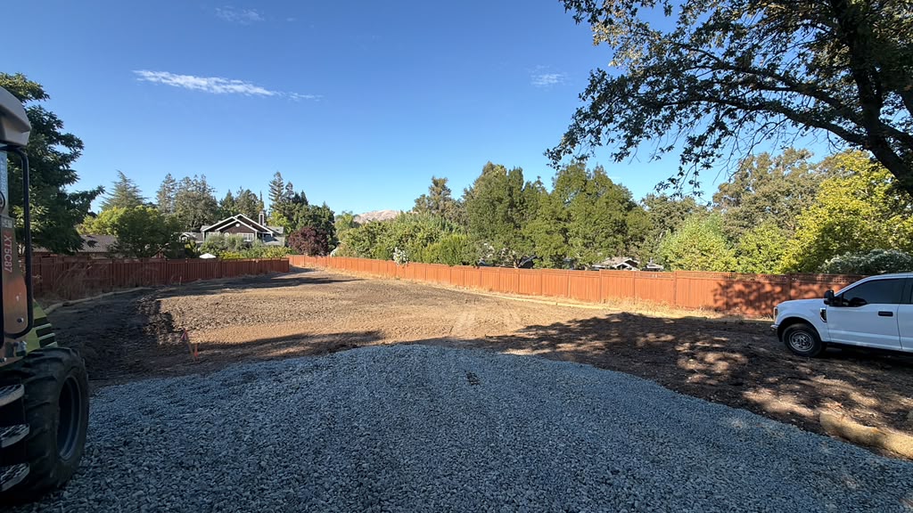 Gravel Driveway & Graded Lot